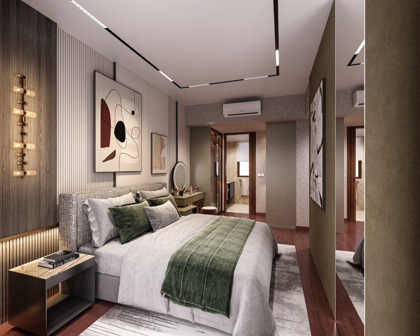 Master bedroom interior — artist's impression