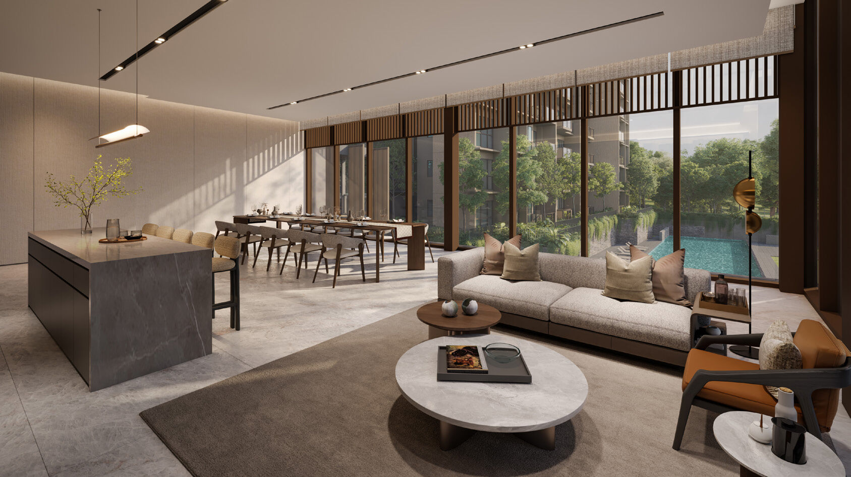 Pinnacle Living clubhouse interior — artist's impression