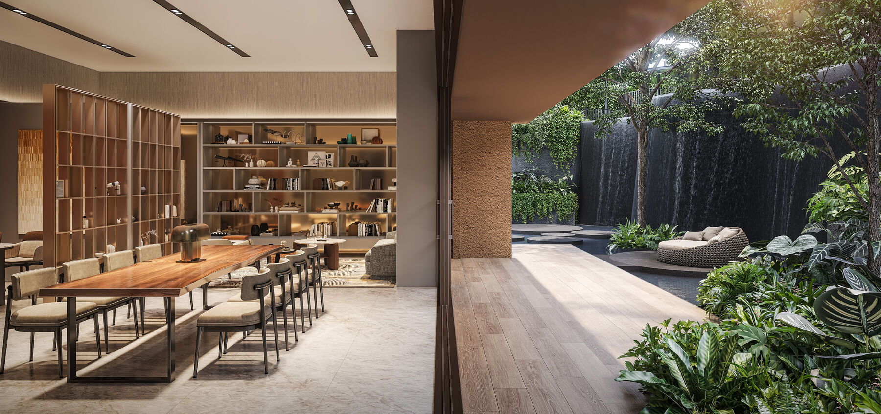 Waterfall Club residents' lounge — artist's impression